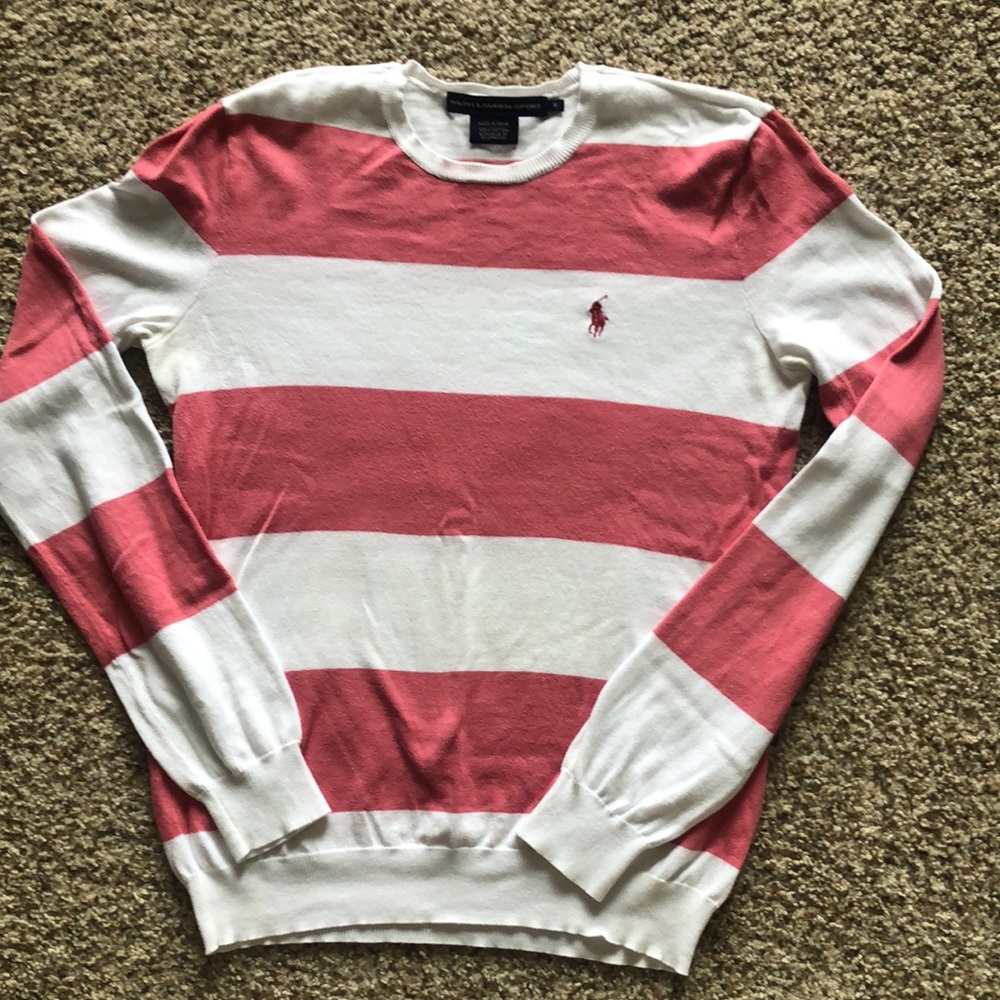 Ralph Lauren Sport striped fitted sweater